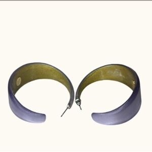 Elegant Lavender Hoop Earrings